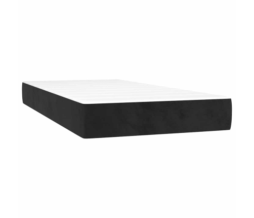 Kabatu Atsperu Matracis, Melns, 80X220X20 Cm, Samts Vidaxl