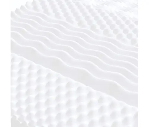 Poroloninis Čiužinys, Baltas, 120X210cm 20Ild Kietumo, 7 Zonų