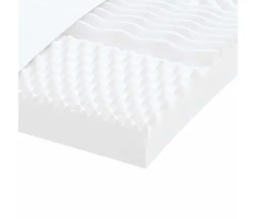Poroloonmadrats, Valge, 160X220 cm 7 Tsooni, Kõvadus 20 Ild