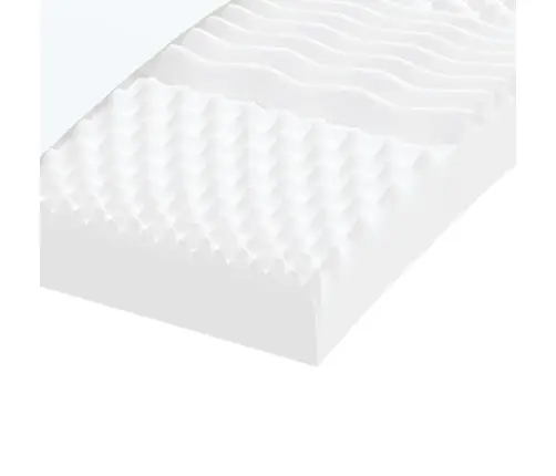 Putu Matracis, Balts, 200X220 Cm, 7 Zonas, Cietība 20 Ild Vidaxl