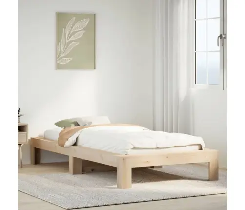 Lovos Rėmas Su Be Čiužinio, 75X190cm Pušies Masyvas