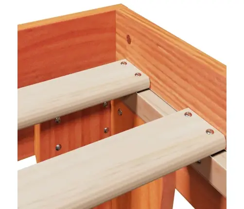 Voodiraam Ilma Madratsita, Vahapruun, 150 X 200 cm Männipuit