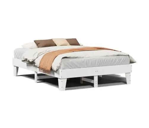 Voodiraam Ilma Madratsita, Valge, 140 X 200 cm Männipuit