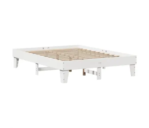 Lovos Rėmas Be Čiužinio, Balta, 140X190cm Pušies Masyvas