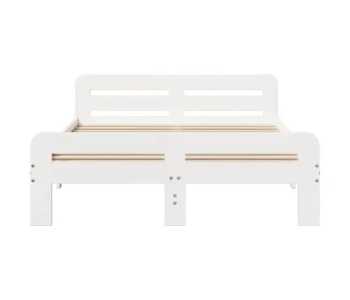 Voodiraam Ilma Madratsita, Valge, 200 X 200 cm Männipuit