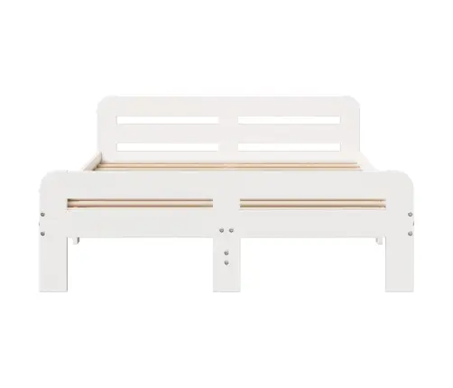 Gulta Bez Matrača, Balts, 180X200 Cm, Priedes Masīvkoks Vidaxl