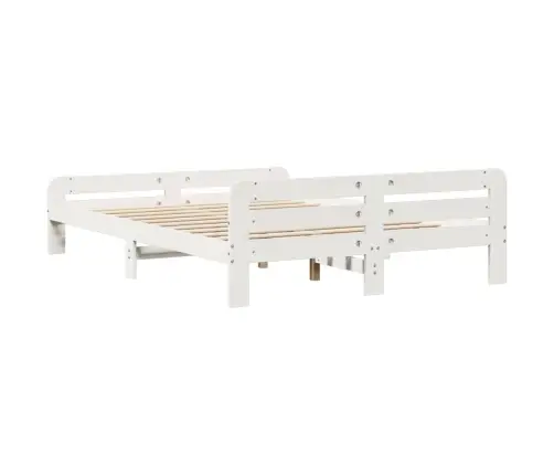 Lovos Rėmas Be Čiužinio, Balta, 140X190cm Pušies Masyvas