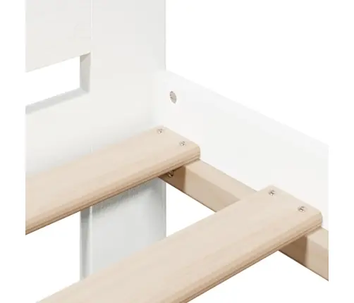 Lovos Rėmas Be Čiužinio, Balta, 140X190cm Pušies Masyvas