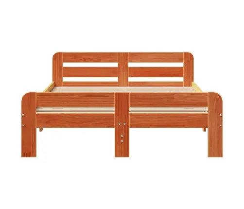 Voodiraam Ilma Madratsita, Vahapruun, 120 X 190 cm Männipuit