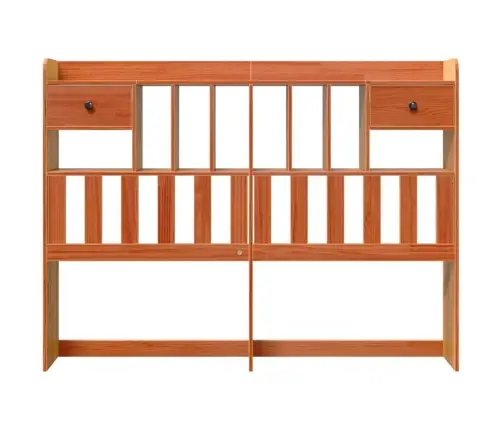 Hoiuruumiga Voodipeats, Vahapruun, 140 cm Männipuit Hoiuruumiga Voodipeats, Vahapruun, 140 cm Männipuit