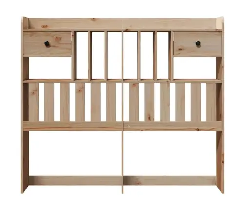 Hoiuruumiga Voodipeats, 135 cm Männipuit