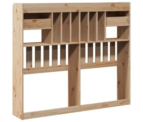 Hoiuruumiga Voodipeats, 135 cm Männipuit