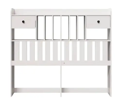 Galvūgalis Su Daiktų Laikymo Vieta, Baltas, 135cm Pušis Galvūgalis Su Daiktų Laikymo Vieta, Baltas, 135cm Pušis