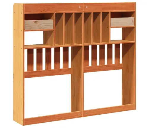 Galvgalis Ar Plauktiem, Vaska Brūns, 135 Cm, Priedes Masīvkoks Vidaxl