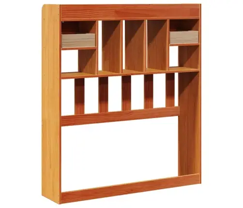 Hoiuruumiga Voodipeats, Vahapruun, 100 cm Männipuit