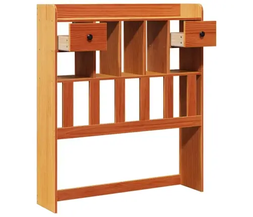 Galvgalis Ar Plauktiem, Vaska Brūns, 75 Cm, Priedes Masīvkoks Vidaxl