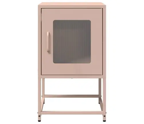 Öökapp Roosa 36X39X60,5 Cm Külmvaltsitud Teras Öökapp Roosa 36X39X60,5 Cm Külmvaltsitud Teras