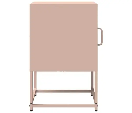 Öökapp Roosa 36X39X60,5 Cm Külmvaltsitud Teras Öökapp Roosa 36X39X60,5 Cm Külmvaltsitud Teras