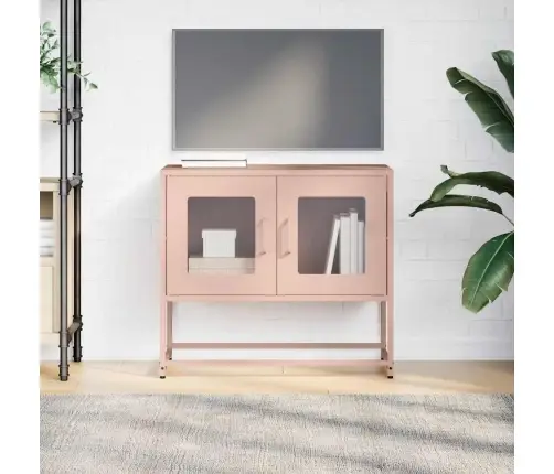 Televizora Skapis Rozā 68X39X60,5 Cm Auksti Velmēts Tērauds Vidaxl