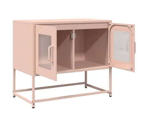Televizora Skapis Rozā 68X39X60,5 Cm Auksti Velmēts Tērauds Vidaxl