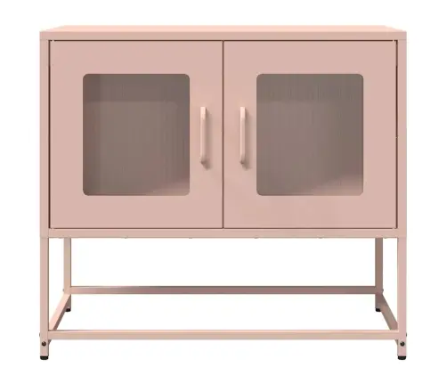 Televizora Skapis Rozā 68X39X60,5 Cm Auksti Velmēts Tērauds Vidaxl