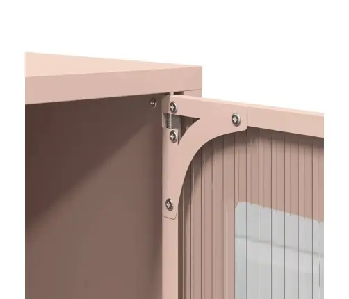 Highboard Pink 68X39X107 Cm Tērauds Vidaxl