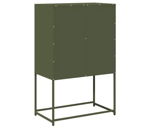 Highboard Olive Green 68X39X107 Cm Tērauds Vidaxl Highboard Olive Green 68X39X107 Cm Tērauds Vidaxl