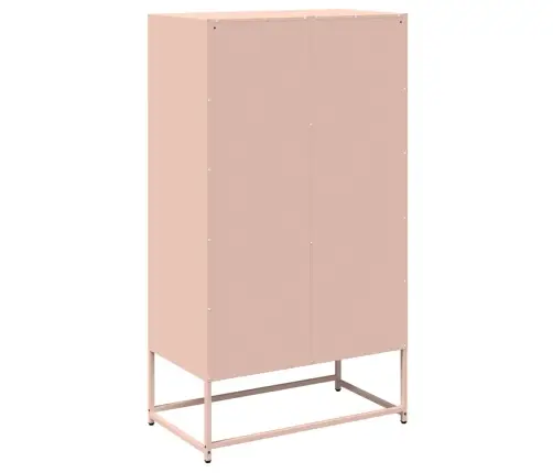 Highboard Pink 68X39X123 Cm Tērauds Vidaxl