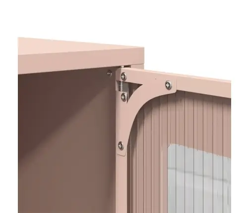 Highboard Pink 68X39X123 Cm Tērauds Vidaxl