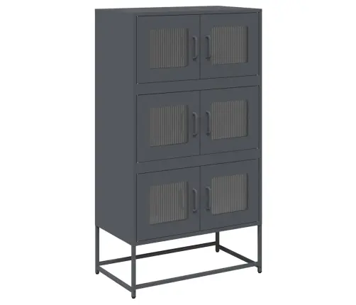 Highboard Antracīts 68X39X123 Cm Tērauds Vidaxl