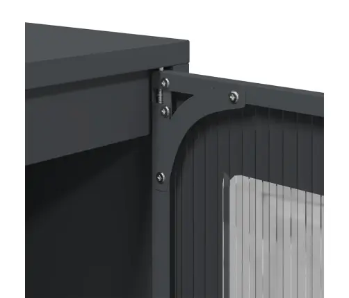 Highboard Antracīts 68X39X123 Cm Tērauds Vidaxl