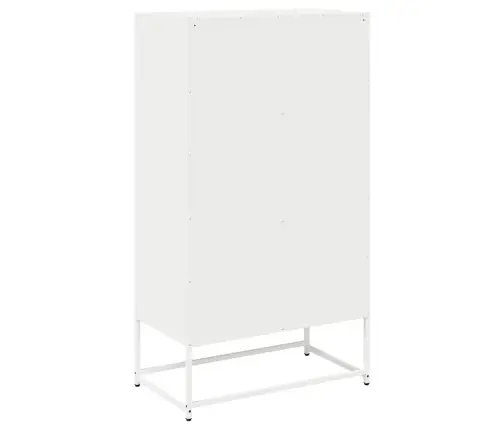 Highboard White 68X39X123 Cm Plienas