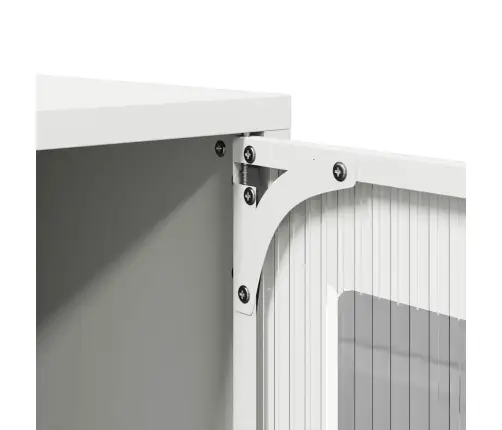 Highboard White 68X39X123 Cm Plienas