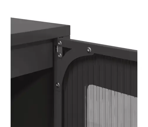 Komoda, Juodos Spalvos, 68X39X123 cm Plienas