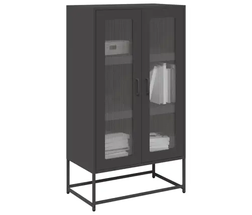 Komoda, Juodos Spalvos, 68X39X123 cm Plienas