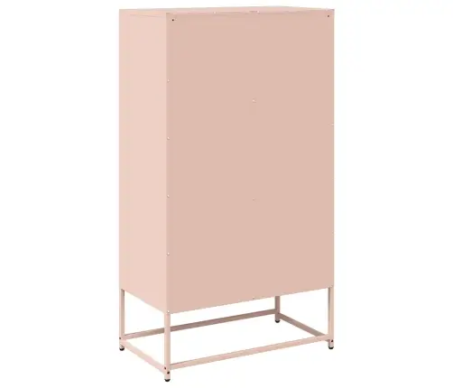 Highboard Pink 68X39X123 Cm Tērauds Vidaxl