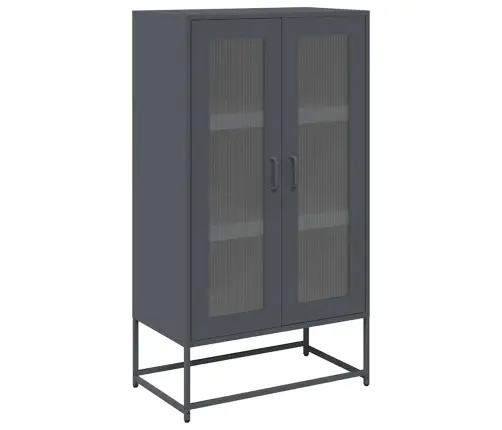 Highboard Antracīts 68X39X123 Cm Tērauds Vidaxl