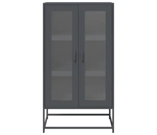 Highboard Antracīts 68X39X123 Cm Tērauds Vidaxl