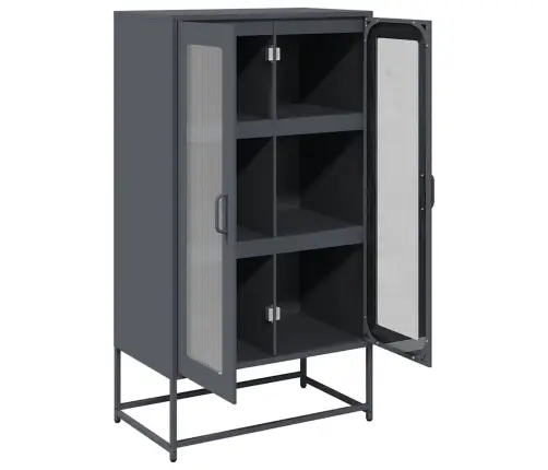 Highboard Antracīts 68X39X123 Cm Tērauds Vidaxl