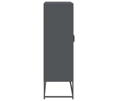 Highboard Antracīts 68X39X123 Cm Tērauds Vidaxl