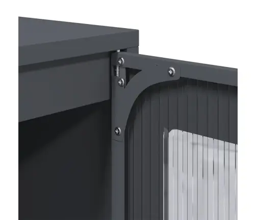 Highboard Antracīts 68X39X123 Cm Tērauds Vidaxl