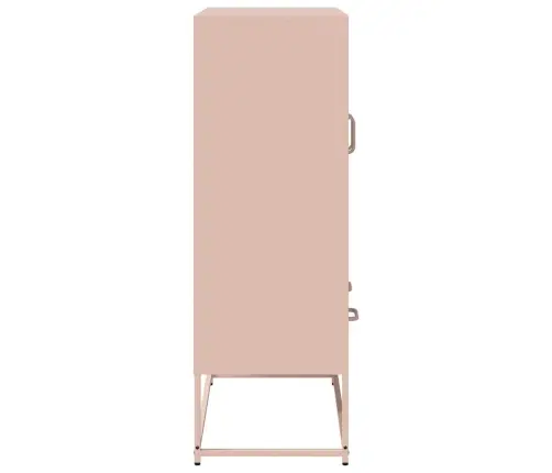 Augstais Skapītis, Rozā, 68X39X111,5 Cm, Tērauds Vidaxl Augstais Skapītis, Rozā, 68X39X111,5 Cm, Tērauds Vidaxl