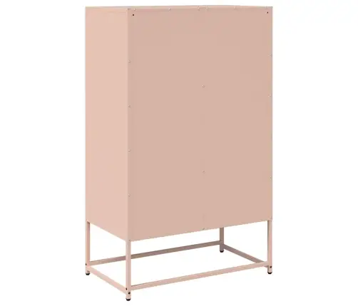 Augstais Skapītis, Rozā, 68X39X111,5 Cm, Tērauds Vidaxl Augstais Skapītis, Rozā, 68X39X111,5 Cm, Tērauds Vidaxl