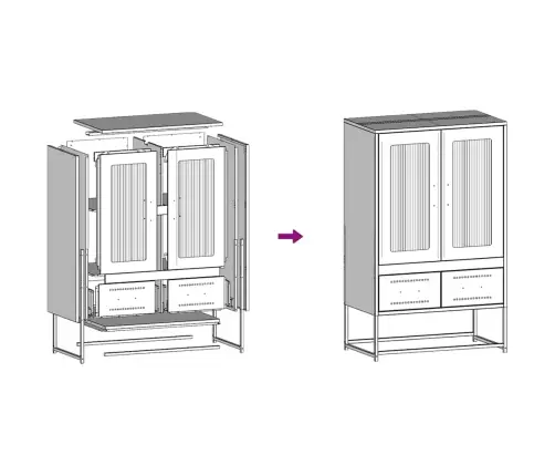 Augstais Skapītis, Rozā, 68X39X111,5 Cm, Tērauds Vidaxl Augstais Skapītis, Rozā, 68X39X111,5 Cm, Tērauds Vidaxl