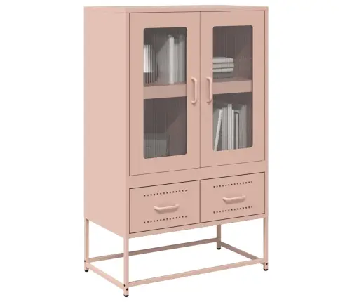 Augstais Skapītis, Rozā, 68X39X111,5 Cm, Tērauds Vidaxl Augstais Skapītis, Rozā, 68X39X111,5 Cm, Tērauds Vidaxl