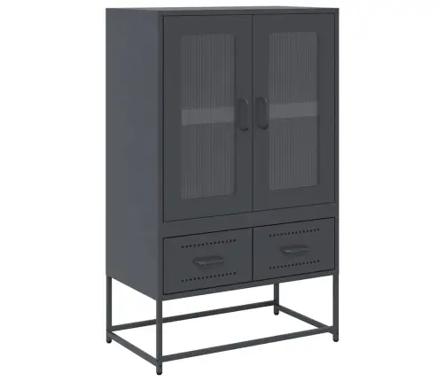 Komoda, Antracito, 68X39X111,5 cm Plienas