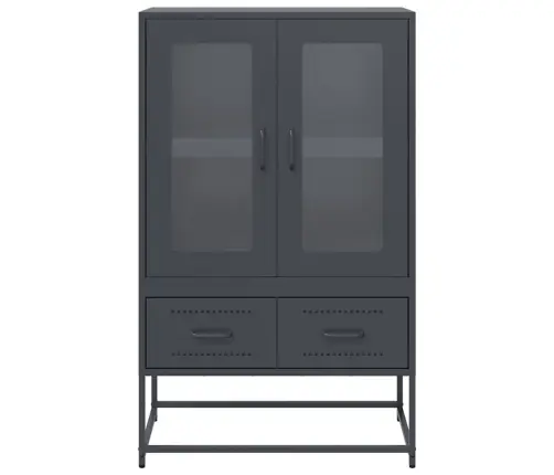 Komoda, Antracito, 68X39X111,5 cm Plienas