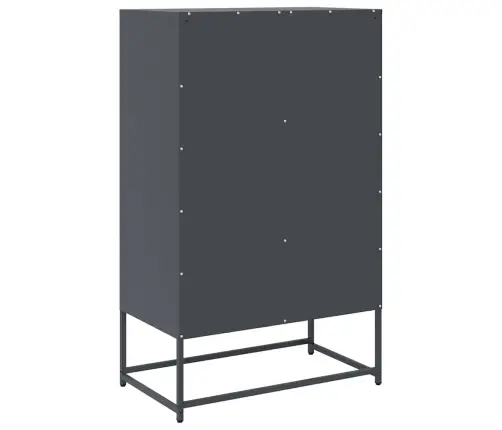 Komoda, Antracito, 68X39X111,5 cm Plienas