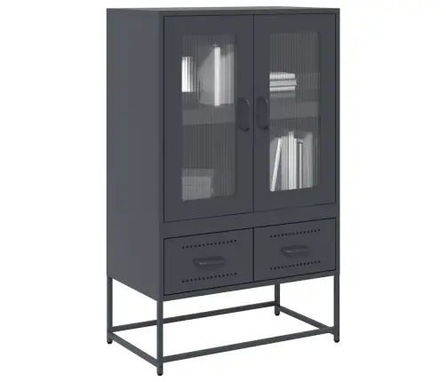 Komoda, Antracito, 68X39X111,5 cm Plienas