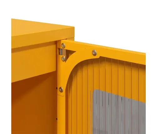 Komoda, Garstyčių Geltonos Spalvos, 68X39X111,5 cm Plienas